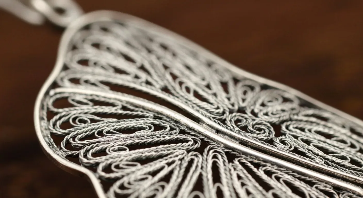 Handmade filigree silver jewelry