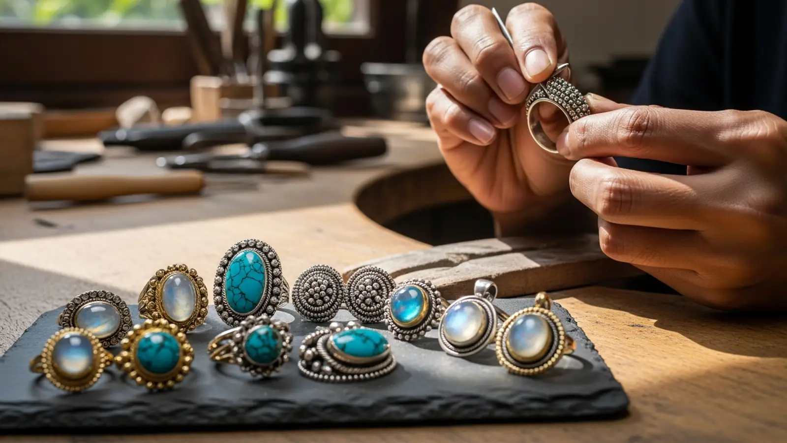 Asmara Silver — handmade Bali silver and gold jewelry workshop in Celuk